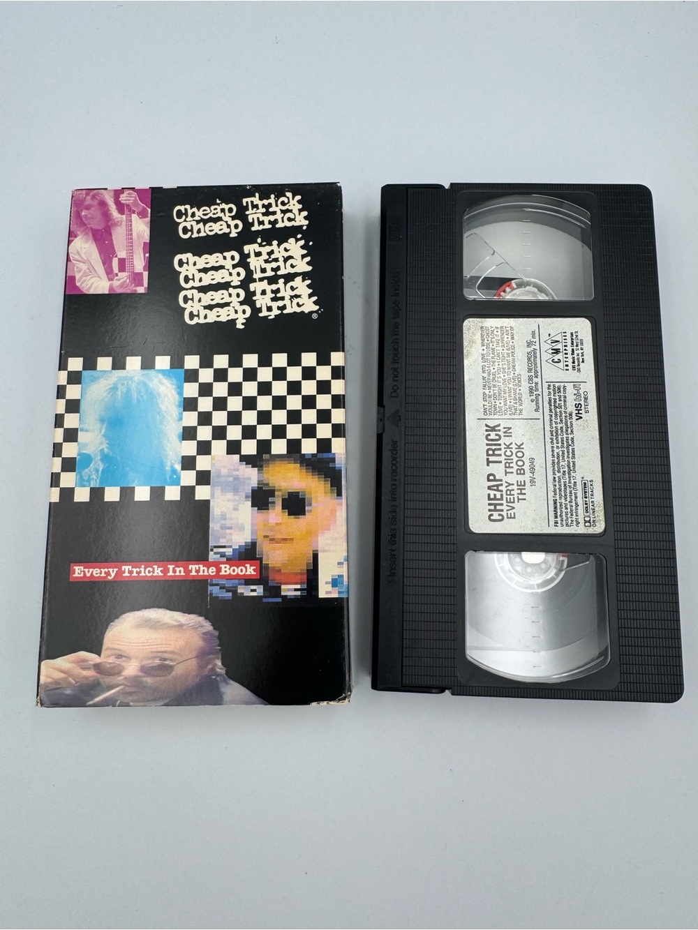 Cheap Trick Every Trick In The Book VHS 1990 CMV Music Video Hi-Fi Stereo